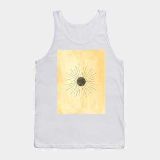 Abstract mustard sun Tank Top